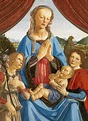 The Virgin And Child With Two Angels Painting by Andrea del Verrocchio ...