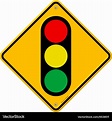 Traffic light symbol Royalty Free Vector Image