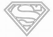 Dibujos de Símbolo de Superman para Colorear para Colorear, Pintar e ...