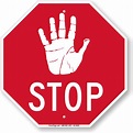 Hand Symbol Stop Sign, SKU: K2-0610