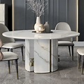 Luxury Italian Designer Contemporary Round Marble Dining Table | Dining ...
