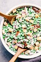 Best Ever Creamy Pea Salad with Bacon - SMART KIDS
