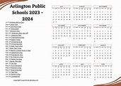 Arlington Public Schools Calendar & Holidays 2023-2024