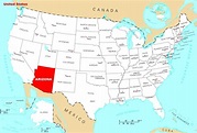 Where Is Arizona Located • Mapsof.net