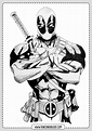 Como dibujar y Colorear Deadpool - Rincon Dibujos