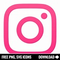 Free Instagram Logo Pink SVG, PNG Icon, Symbol. Download Image.