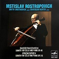 Shostakovich & prokofiev sonatas for cello and piano de Mstislav ...
