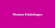 Thomas Palaiologos - Spouse, Children, Birthday & More