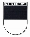 Freiburg BE Sticker n Wappenform mit Schriftzug Freiburg / Fribourg