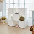 H&R安室家 9格有門組合收納櫃HP59A | 塑膠收納櫃 | Yahoo奇摩購物中心