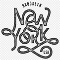 Logo * Ciudad De Nueva York Brooklyn Estados Unidos Typo Semitono ...