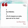 Poemas de Juan Ramón Jiménez y breve análisis - Candela Vizcaíno