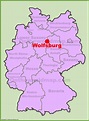 Wolfsburg location on the Germany map - Ontheworldmap.com