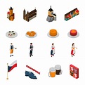 Czech Republic Symbols Isometric Icons Collection 477137 Vector Art at ...