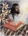 Painting depicting Jesus as a Black Man. It's clearly a contemporary ...