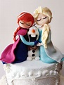 Fondant cake toppers. Anna, Olaf and Elsa. Follow me on Facebook and ...