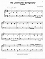 Schubert - The Unfinished Symphony (Theme) sheet music for piano solo