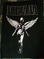 Nirvana In Utero Angel black canvas patch Come As You Are Dumb ...