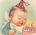 Happy First! | Happy birthday vintage, Happy birthday illustration ...