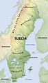 Mapa de Suecia