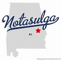 Map of Notasulga, AL, Alabama