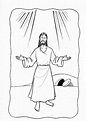 Dibujo de La Resurrección de Jesús para colorear | Dibujos infantiles ...