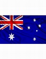 Bandera de Australia Actual en Raso de Alta Calidad