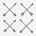 Cross Arrows Vector Hd Images, Criss Cross Hipster Arrows Vintage Arrow ...