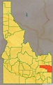 Map of Bonneville County, Idaho