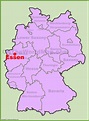Essen location on the Germany map - Ontheworldmap.com