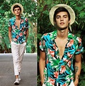Let's take a walk around the block | Hawaiian shirt outfit, Hawaiian ...
