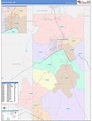 Santa Fe County, NM Wall Map Color Cast Style by MarketMAPS - MapSales.com