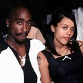 Tupac Shakur with fiance Kidada Jones
