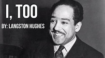 I, Too: Langston Hughes - YouTube