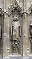 Statue of Hubert Walter, Archbishop of Canterbury from the exterior of ...