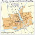 Aerial Photography Map of Lowell, MI Michigan