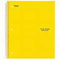 Five Star 1 Subject College Ruled Notebook, Yellow - Walmart.com ...