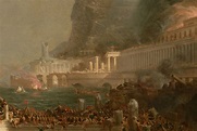 Narrative Painting - Thomas Cole, The Course of Empire: Destruction, 1836