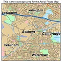 Aerial Photography Map of Belmont, MA Massachusetts