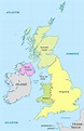 Karten England, Vereinigtes Königreich Großbritannien + London