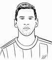 Desenho 01 de Lionel Messi para colorir