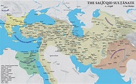 Map of Seljuk Sultanate, 1096 AD | Map, Historical timeline, Historical ...