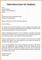 Motivation Letter for Students Sample with Example Template