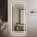 LED Mirror Full Length Mirror Wall Mounted Mirror Vanity Mirror with ...