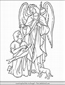 Saint Raphael Archangel Coloring Page - TheCatholicKid.com
