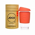 JOCO Reusable Glass Coffee Cup - 16oz Persimmon | Only £23.99