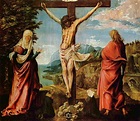 Großbild: Albrecht Altdorfer: Kreuzigung, Szene: Christus am Kreuz mit ...
