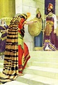 31 The Queen of Sheba visits Solomon (color) | Creazilla