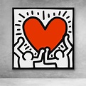 Keith Haring Pop Art Love Premium Canvas Art - Etsy India