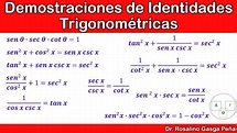 Identidades trigonométricas básicas + 10 ejercicios resueltos (demostraciones) - YouTube